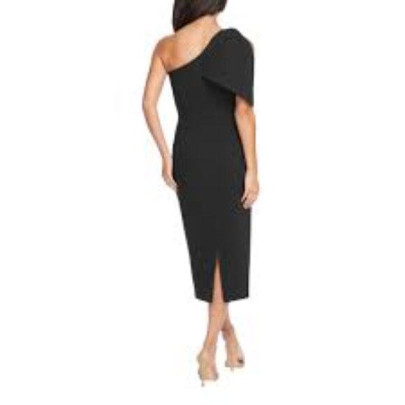 12 - NWOT DRESS THE POPULATION TIFFANY ONE-SHOULDER MIDI DRESS - Picture 6 of 6